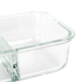 Recipiente de comida de cristal reutilizable de microondas durable
